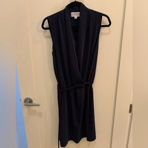 Navy sleeveless dress